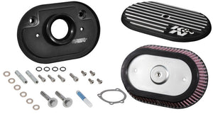 K&N Engineering RK-3953 K&N Street Metal Intake System for 02-06 Harley-Davidson Road King F/I 88cl Side Draft Dyna/Softail