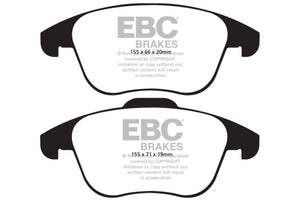 EBC UD1375 15 and up fits Audi Q3 2.0 Turbo Ultimax2 Front Brake Pads