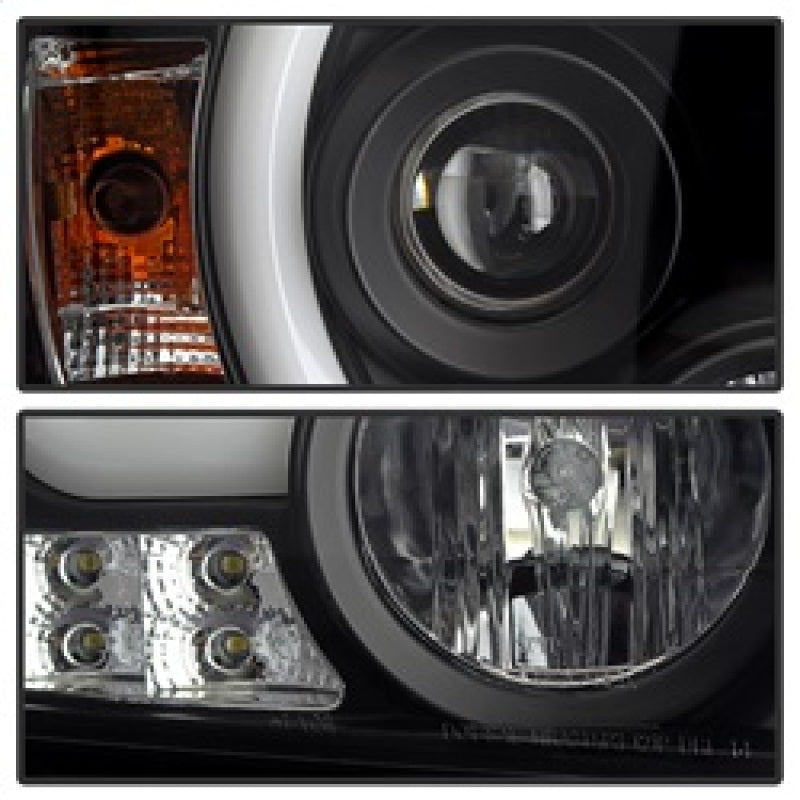 Spyder 5080523 fits GMC 14-16 Sierra Projector Headlights Light Bar DRL Black P