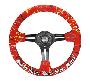 NRG RST-018MB-RLR RST-018MB-RLR Reinforced Steering Wheel Ryan Litteral Sig Blk