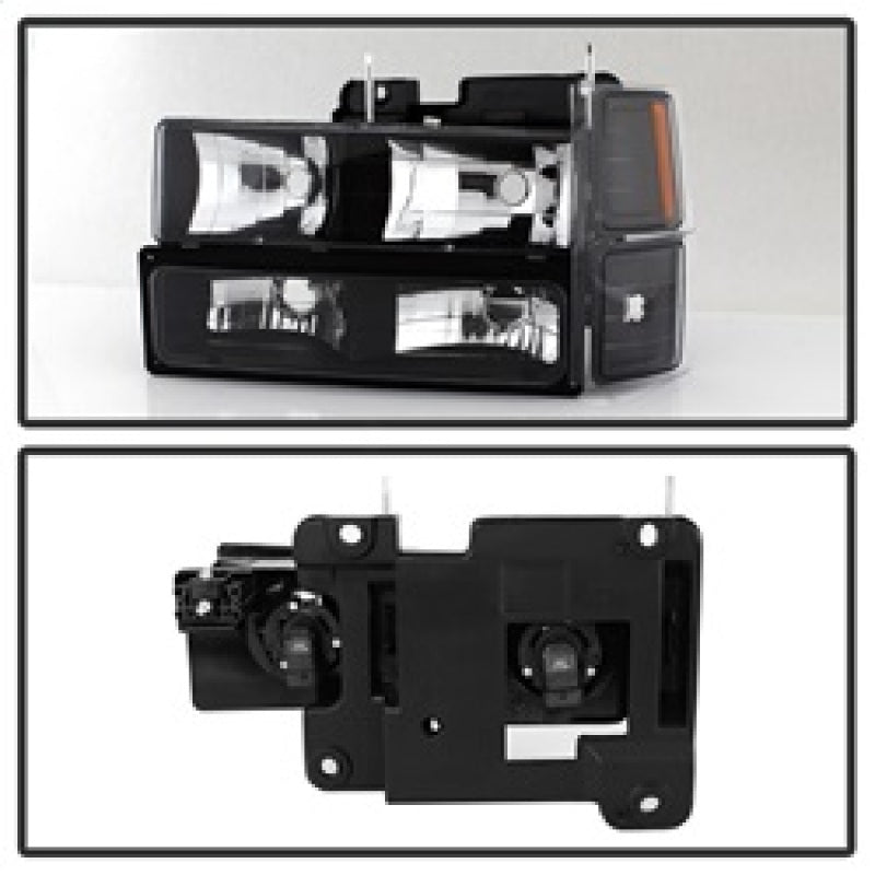 5072221 Xtune fits Chevy 94-98 Suburban Headlights w/ Corner & Parking Lights