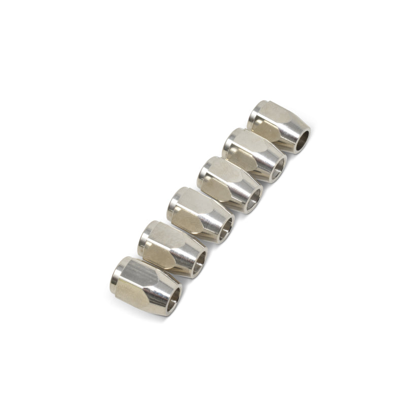 Russell 642941 Performance -3 AN Tube Nut With Integrated Tube Sleeve (Qty. 6)