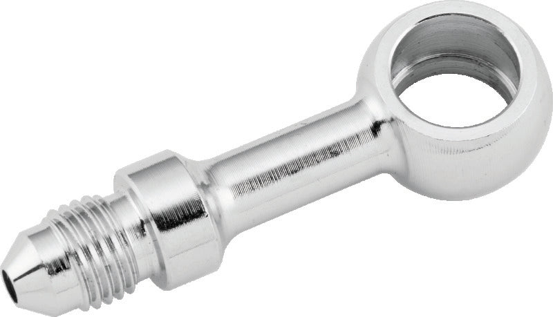 Twin Power 35960 Chrome Brake Fitting 7/16 Inch X AN3 Straight Banjo Adaptor
