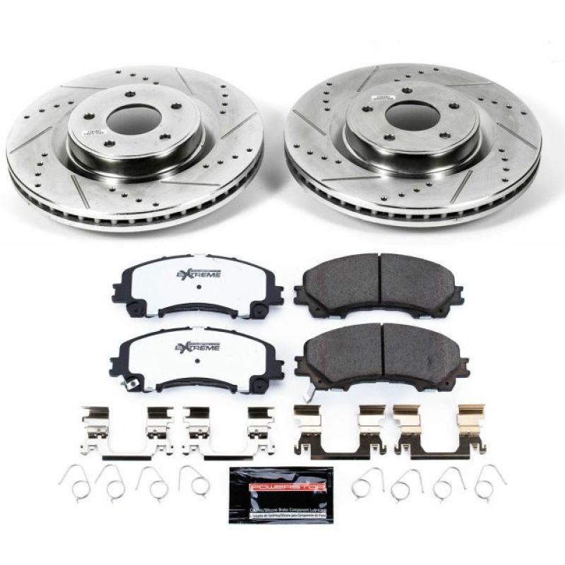 PowerStop K6944-26 14-19 fits Infiniti Q50 Front Z26 Street Warrior Brake Kit