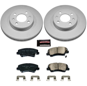 PowerStop fits Hyundai Accent Front Z17 Evolution Geo 12-18met Coated Brake Kit