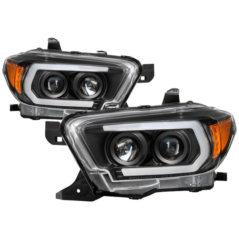 Spyder 5085818 fits Toyota 16-18 Tacoma Projector Headlights - Seq LED Turn - B