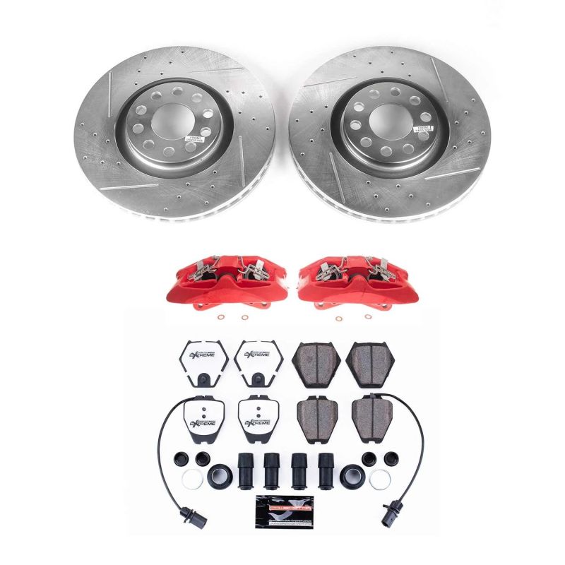 Power Stop KC886-26 00-02 fits Audi S4 Front Z26 Street Kit w/Cals
