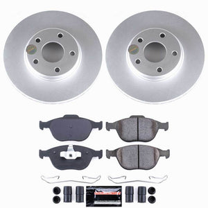 Power Stop 10-13 Ford Transit Connect Front Z23 Coated Brake Kit
