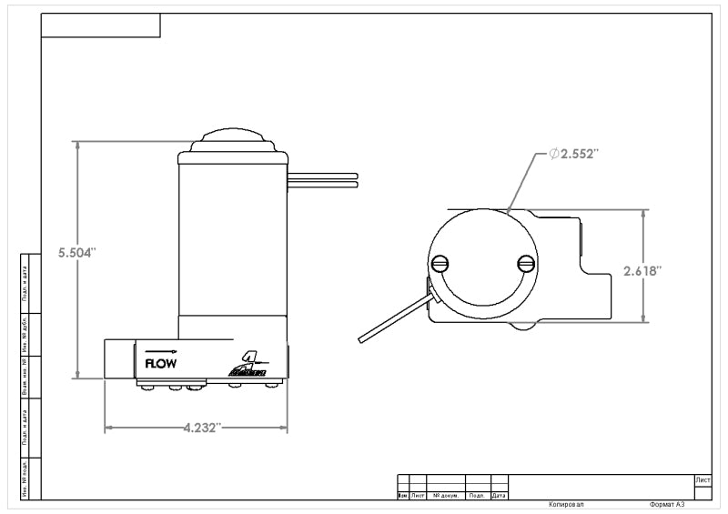 Aeromotive  11209 High Output (HO) (7 PSI) Billet Carbureted Fuel Pump - 3/8in N
