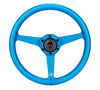 NRG RST-071-BL RST-071-BL Aluminum Steering Wheel 330mm - Heritage Solid Spoke