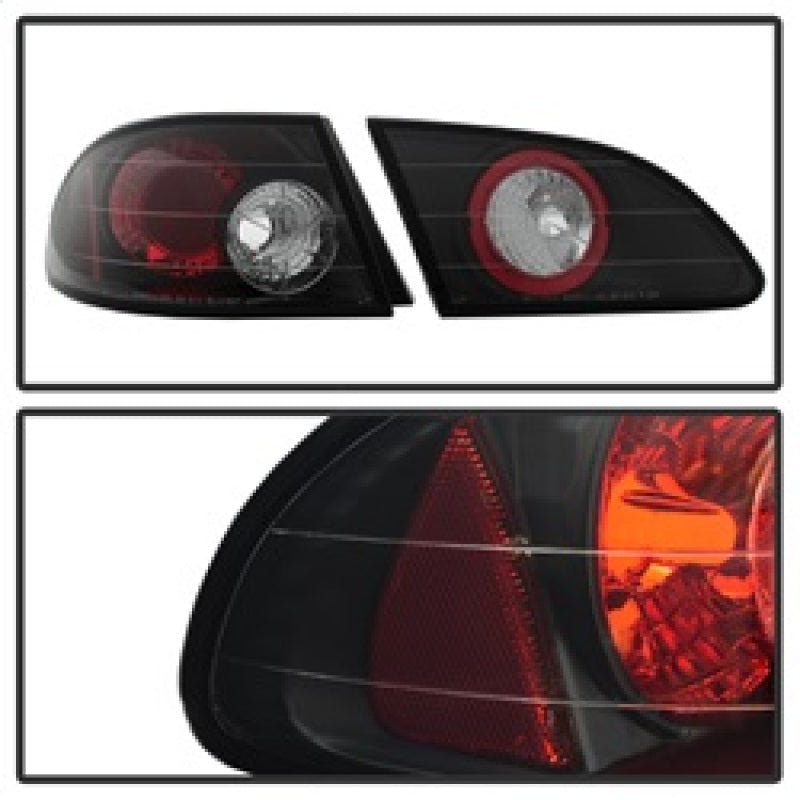 Spyder 5007476 fits Toyota 98-02 Corolla Euro Style Tail Lights Black ALT-YD-TC