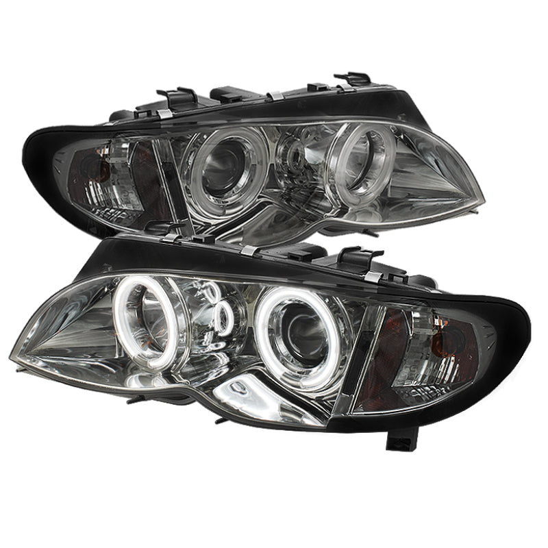 Spyder 5042408 fits BMW 02-05 E46 3-Series 4DR Projector Headlights 1PC LED Hal