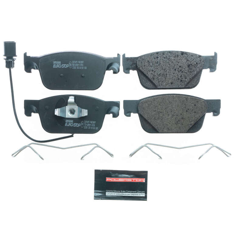 PowerStop ESP2495 fits Audi 17-20 A4 Euro-Stop ECE-R90 Front Brake Pads