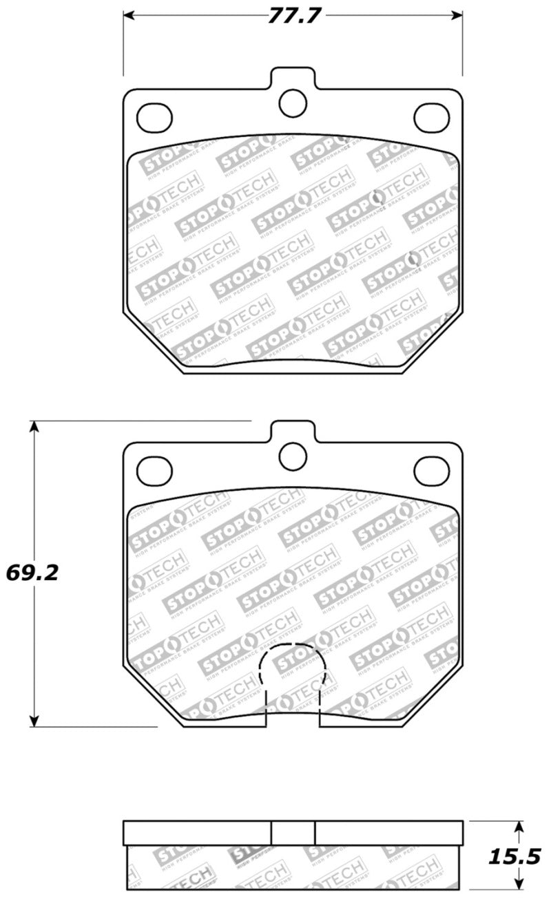 Stoptech 309.0114 Performance Brake Pads