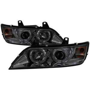 Spyder 5009104 fits BMW 96-02 Z3 Projector Headlights LED Halo Smoke High H1 Lo