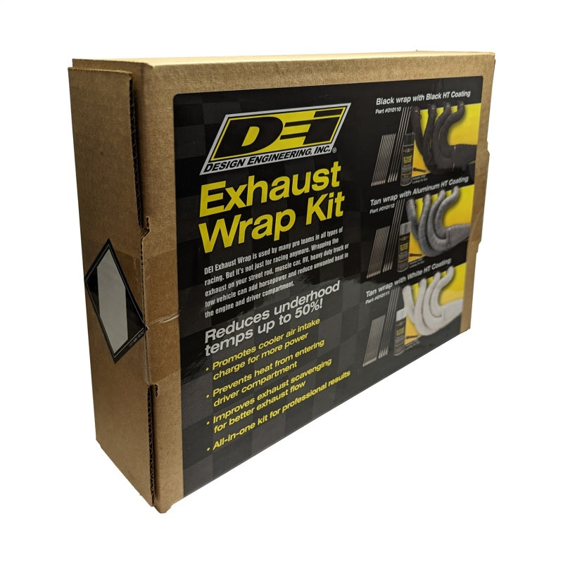 DEI  10111 Exhaust Wrap Kit - Tan Wrap and White HT