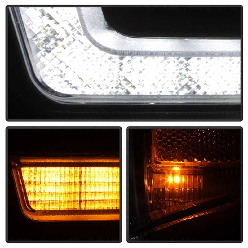 Spyder 5088796 20-23 fits Chevy Silverado 2500/3500 Proj Headlights - LED DRL -