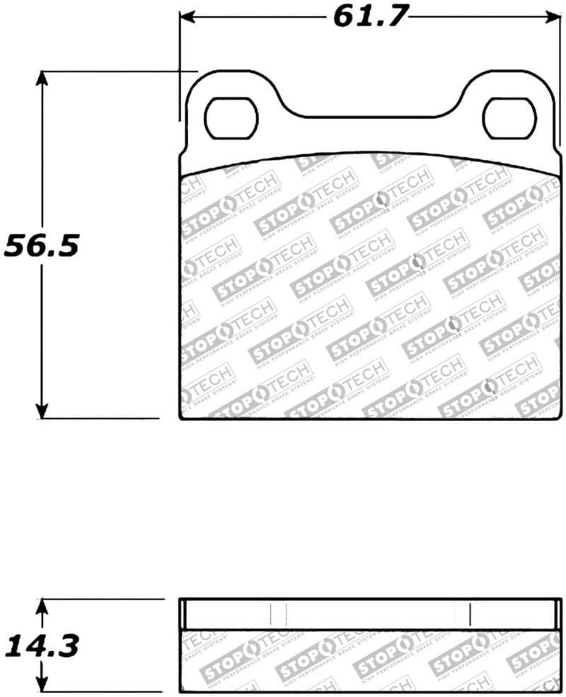 Stoptech 309.0031 Performance 98-04 Volvo C70/98-00 V70 Rear Brake Pads