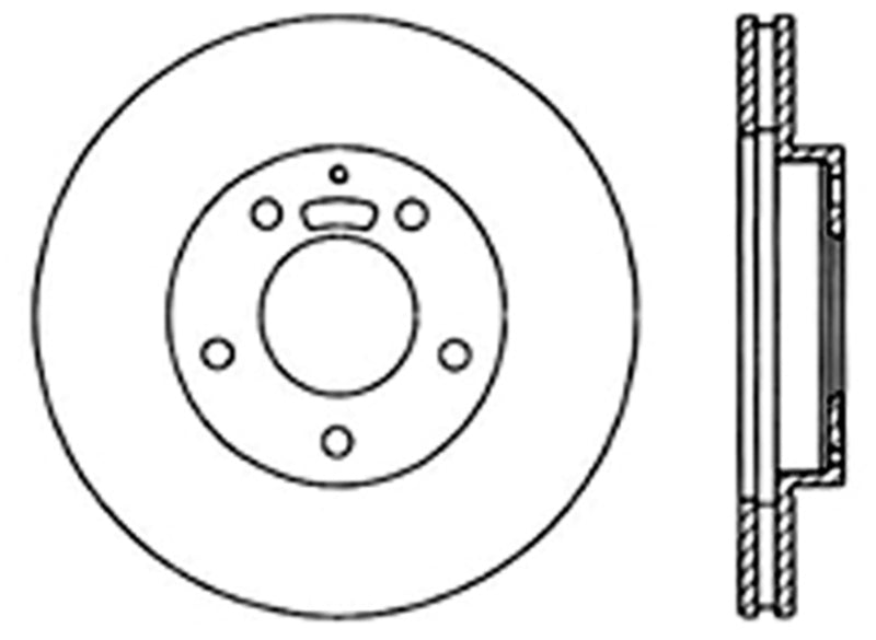 Stoptech 120.45045CRY Centric Mazda Premium Brake CryoStop Rotor