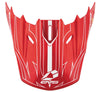 EVS H16T5P-VSRW T5 Pinner Visor - Red/White