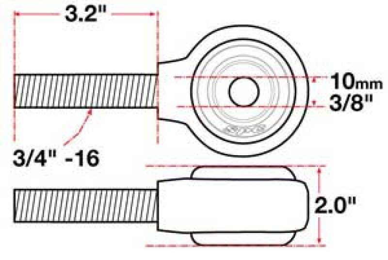 SPC Performance 15731 XAXIS Rod End Ball Joint