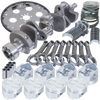Eagle B15403L06068 fits Chevy 350 1Pc 3.480in Crank 5.700in I-Beam Rods 4.060in Pistons 168 Tooth FP Balanced Assembly