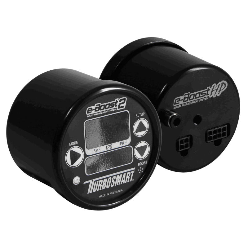 Turbosmart TS-0301-1121 eBoost2 HP - 60mm Black Face/Black Bezel 120psi Boost Controller w/ 4 Port Solenoid