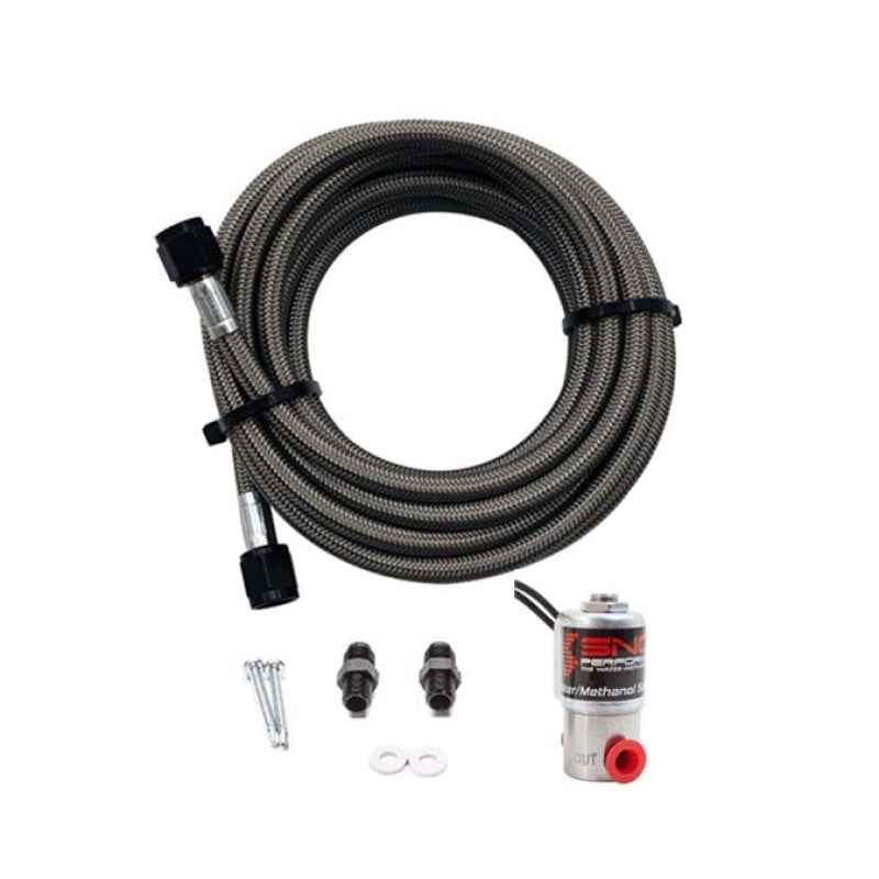 Snow Performance SNO-40012-BRD Braided SS Line Trunk Mount Upgrade (4AN SS Braid