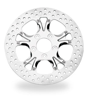 Performance 0133-1800GATS-CH Machine Disc/Carr 11.8in Gatlin Fr Lt - Chrome