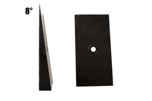 Fishbone Offroad FB27372 Universal 8in Leaf Spring Shim - Black