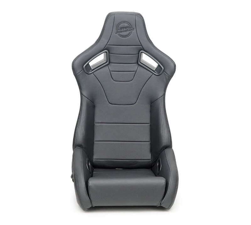 NRG RSC-750BK RSC-750BK/BK L/R Omega Reclinable Racing Seat Black with Black