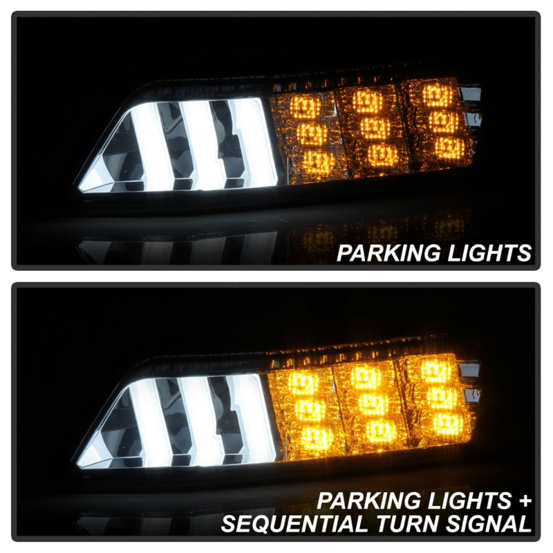 Spyder 5082527 fits Ford 15-16 Mustang LED DRL - Smoke (CBL-YD-FM15-LED-SM)