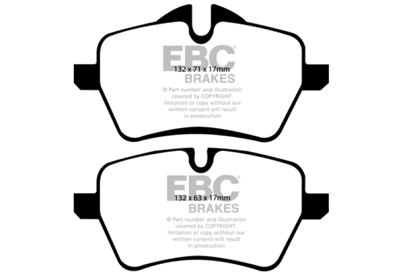 EBC DP21789 fits Mini 07-14 Hardtop 1.6 Turbo Cooper S Greenstuff Front Brake Pads