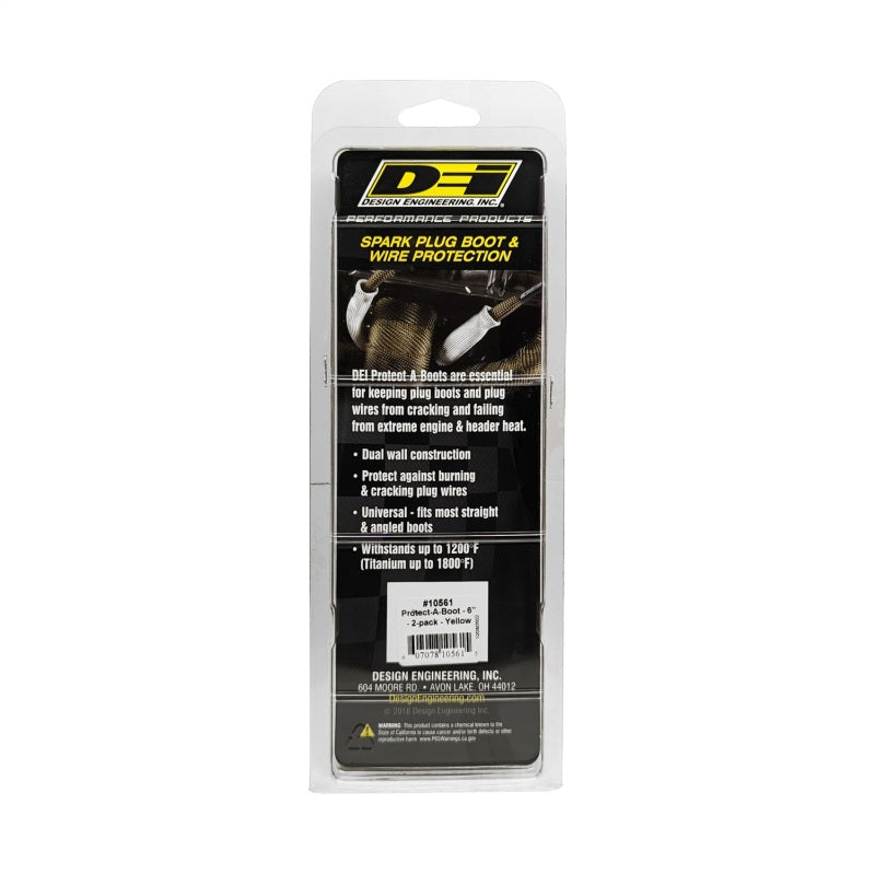 DEI  10561 Protect-A-Boot - 6in - 2-pack - Yellow