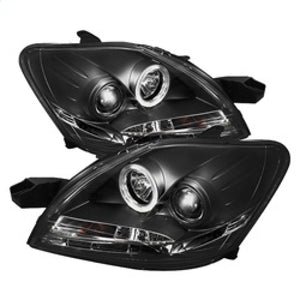 Spyder 5038944 fits Toyota 07-11 Yaris 4Dr Projector Headlights LED Halo DRL Bl