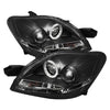 Spyder 5038944 fits Toyota 07-11 Yaris 4Dr Projector Headlights LED Halo DRL Bl