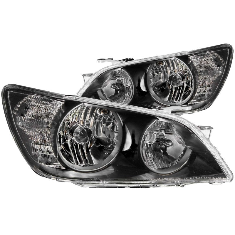 ANZO 121210 2005 fits Lexus 01-20 Is300 Crystal Headlights Black