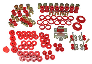 Energy Suspension 3.18113R 66-72 fits Chevelle Red Hyper-flex Master Bushing Set