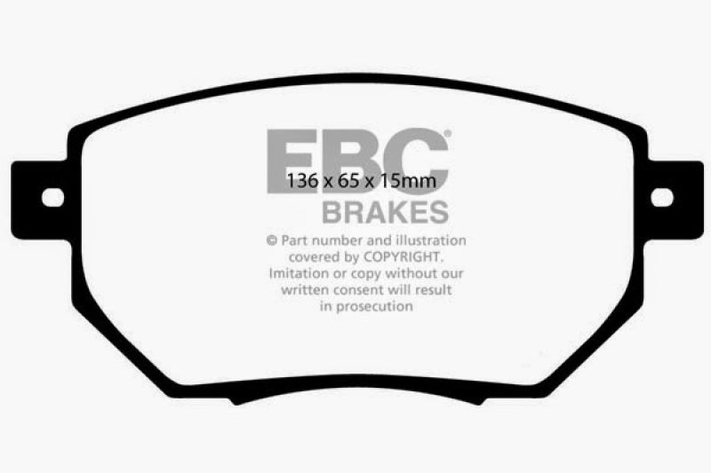 EBC DP21659 fits Nissan 05-06 Altima 3.5 SE-R Greenstuff Front Brake Pads