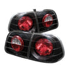 Spyder 5005076 fits Honda 99-00 Civic 4Dr Euro Style Tail Lights Black ALT-YD-H