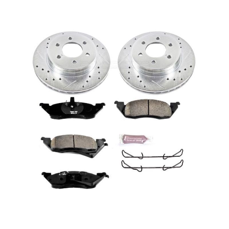 PowerStop K2137 fits Dodge 97-98 Dakota Front Z23 Evolution Sport Brake Kit