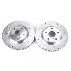 PowerStop fits Lexus 13-18 ES300h Front Evolution Drilled & Slotted Rotors -