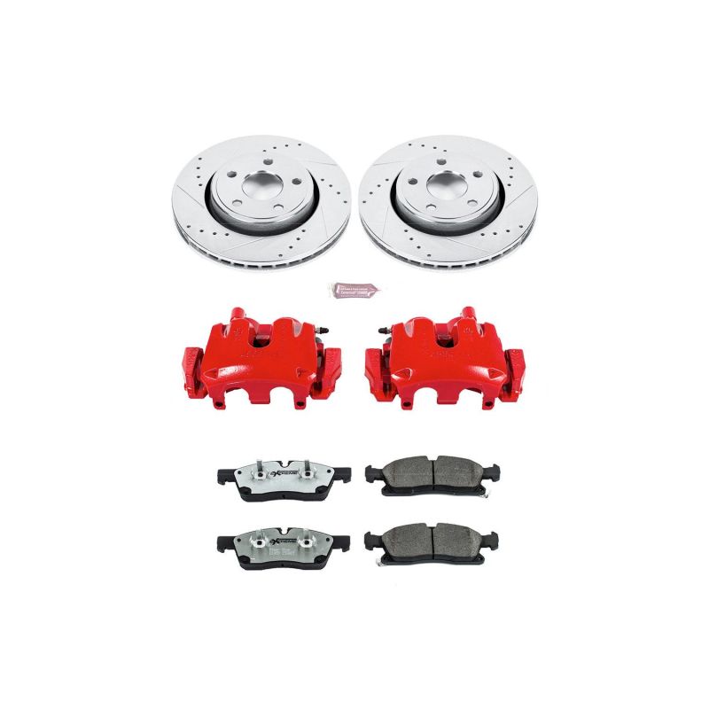 Power Stop KC5951-26 11-16 fits Jeep Gr& Cherokee Front Z26 Street Kit w/Cals