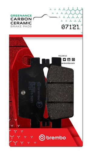 Brembo OE 7121 Kymco Ak Carbon Ceramic Brake Pad - Rear