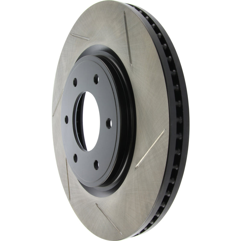 Stoptech 126.42099SL Power Slot 08-09 fits Infiniti QX4/QX56 / 07-09 Nissan Armada Left Front Slotted Rotor