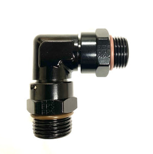 Fragola 999605-BL -8AN (3/4-16) x -10AN (7/8-14) ORB 90 Degree Swivel Adapter