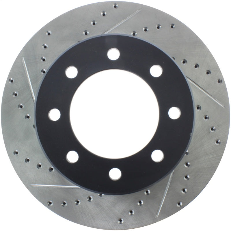 Stoptech 127.67072R Slotted & Drilled Sport Brake Rotor