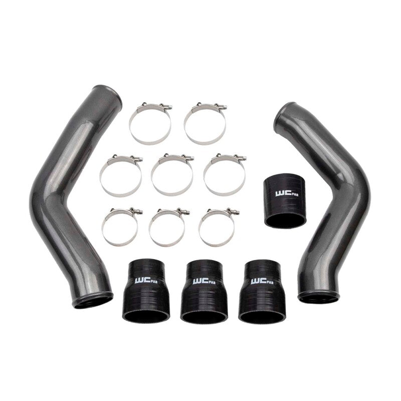 Wehrli 13-18 Cummins 6.7L 3.5in High Flow Intake Bundle Kit Stage 1 - Fine Texture Black