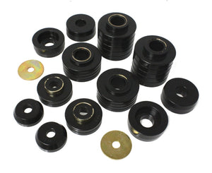 Energy Suspension 4.4107G 80-98 fits Ford F250/F350 / 80-92 Ford F100/F150 / 85-98 Ford F450 Black Body Mount Set