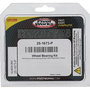 Pivot World 25-1673-P fits BMW Wheel Bearing Kit Premium Bearings